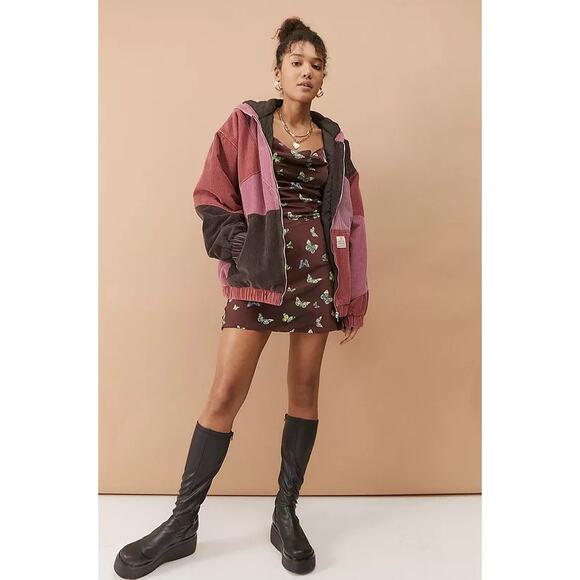 URBAN OUTFITTERS Mallory Butterfly Mini Slip Dress Spaghetti Strap Women's S - Picture 3 of 12